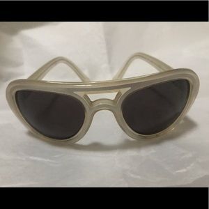 SOLD - Dries Van Noten by Linda Farrow Aviator Sunglasses narrow